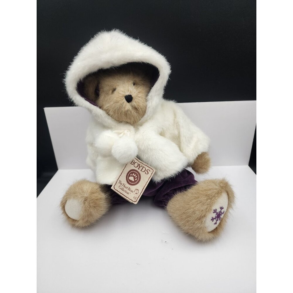 Retired Boyds Bears GWENITH CRYSTALFROST Purple Outfit & Snowflake‎ Model 904450
